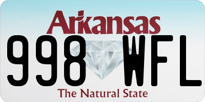 AR license plate 998WFL