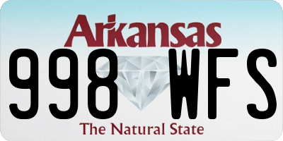 AR license plate 998WFS