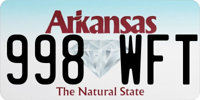 AR license plate 998WFT