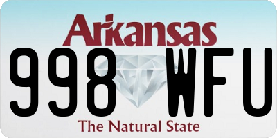AR license plate 998WFU