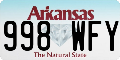 AR license plate 998WFY