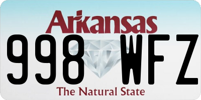 AR license plate 998WFZ