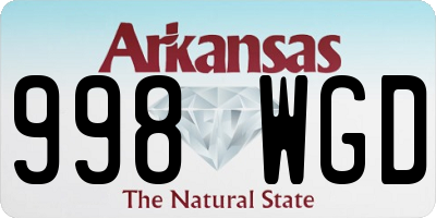 AR license plate 998WGD