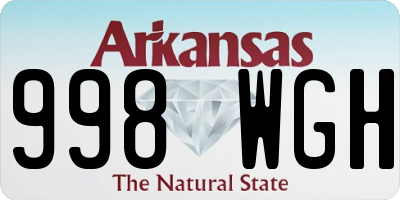 AR license plate 998WGH