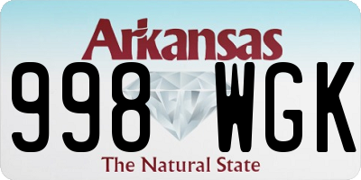 AR license plate 998WGK