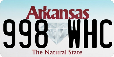 AR license plate 998WHC
