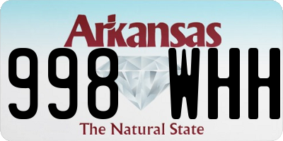 AR license plate 998WHH