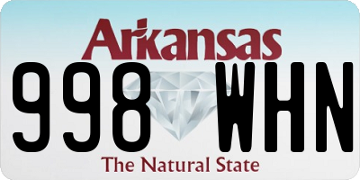 AR license plate 998WHN