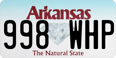 AR license plate 998WHP