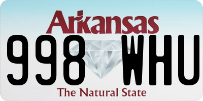AR license plate 998WHU