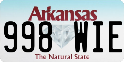AR license plate 998WIE