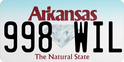 AR license plate 998WIL