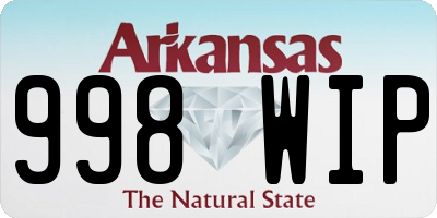 AR license plate 998WIP