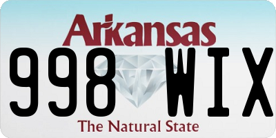 AR license plate 998WIX