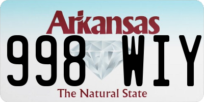 AR license plate 998WIY