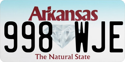 AR license plate 998WJE