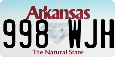 AR license plate 998WJH