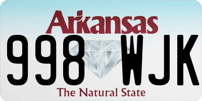 AR license plate 998WJK