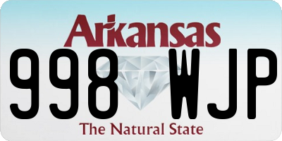AR license plate 998WJP