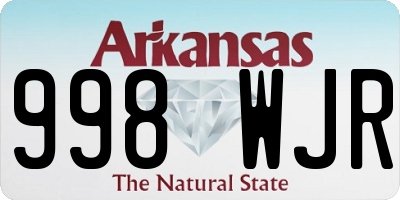 AR license plate 998WJR