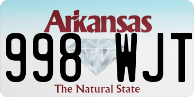 AR license plate 998WJT