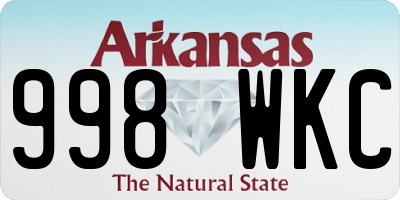 AR license plate 998WKC