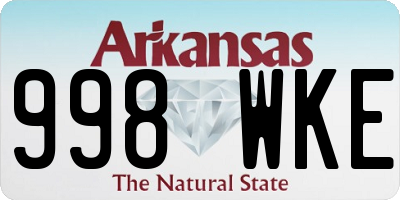 AR license plate 998WKE