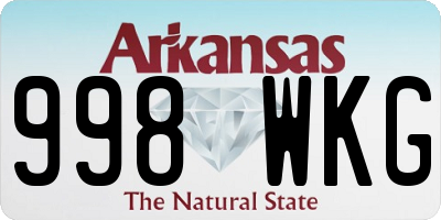 AR license plate 998WKG