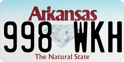 AR license plate 998WKH