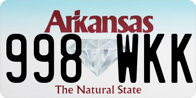 AR license plate 998WKK