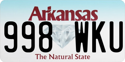 AR license plate 998WKU