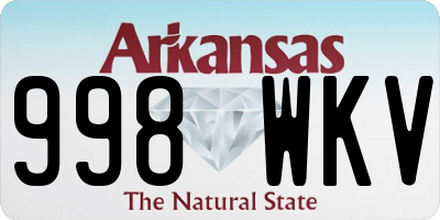 AR license plate 998WKV