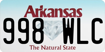 AR license plate 998WLC
