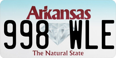 AR license plate 998WLE