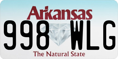 AR license plate 998WLG