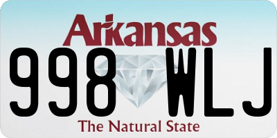 AR license plate 998WLJ