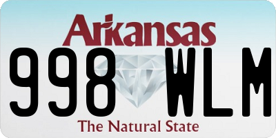 AR license plate 998WLM