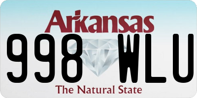 AR license plate 998WLU