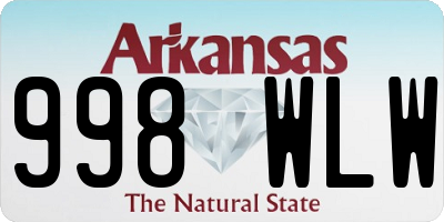 AR license plate 998WLW