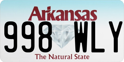 AR license plate 998WLY