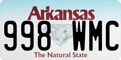 AR license plate 998WMC