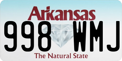 AR license plate 998WMJ