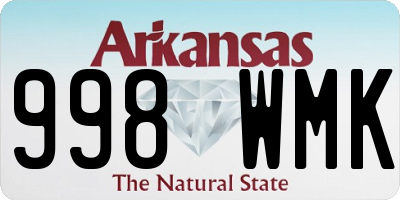 AR license plate 998WMK