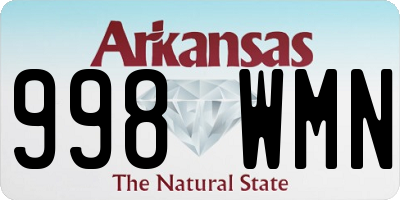 AR license plate 998WMN