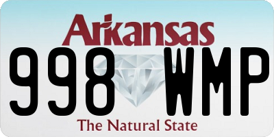 AR license plate 998WMP