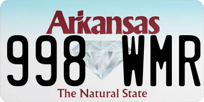 AR license plate 998WMR