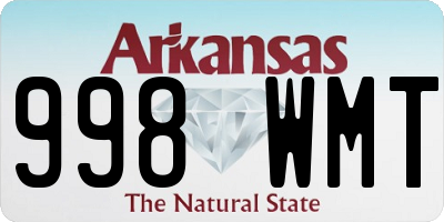 AR license plate 998WMT