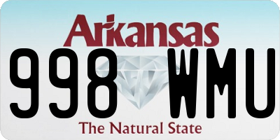 AR license plate 998WMU