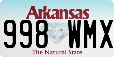 AR license plate 998WMX