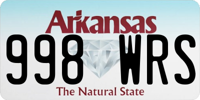AR license plate 998WRS